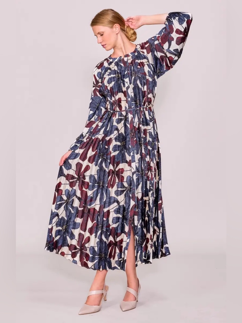 MELLODAY Floral Ruffle Dress